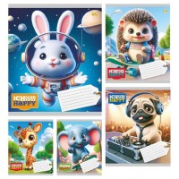 Зошит 12арк. кліт. /ТВ/ "Милі звірята" №ТА61103(25)(600)