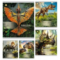 Зошит 12арк. кліт. /ТВ/ "Динозаври" №ТА61104(25)(600)