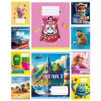 Зошит 12арк. кліт. /ТВ/ "Мікс КВ1" №ТА61106(25)(600)