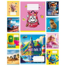 Зошит 12арк. кліт. /ТВ/ "Мікс КВ1" №ТА61106(25)(600)