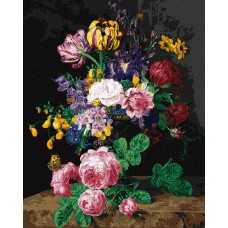 Картини по номерах акрил. "Квітковий аромат" 40х50см №КНО2048/Ідейка/