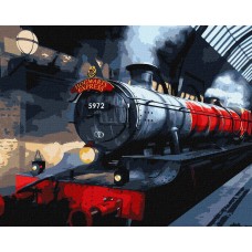Картини по ном.акрил.WB"HarryPotter:Гоґвортський експрес з фарб.мет.extra"40х50см№KHО5210
