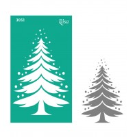 Трафарет багаторазовий самоклеючий "Rosa Talent" Новий рік 13х20см №3051/GPT500831765