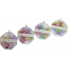 Набір заколок у пеналі,8х9х2,5см,мікс №A0343(12)(264)