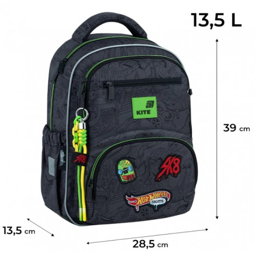 Рюкзак "Kite" Education Hot Wheels 2від.,4карм. №HW26-773M(6)