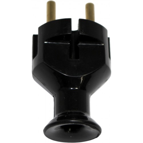 Вилка штепсельна кутова 16A чорна №LXL 126BL