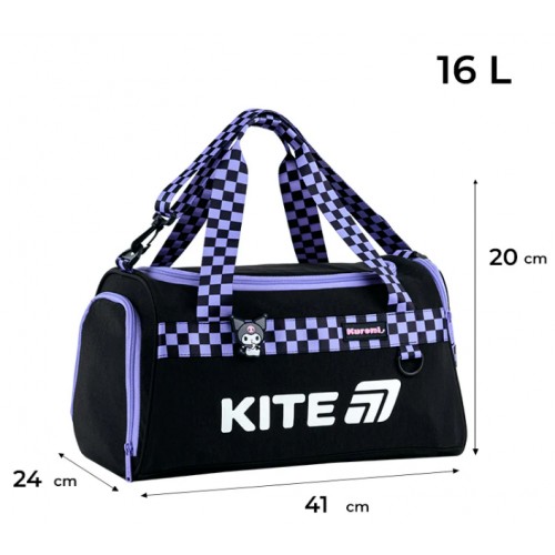 Сумка спортивна "Kite" 2505 Kuromi 1від.,3карм. №HK26-2505