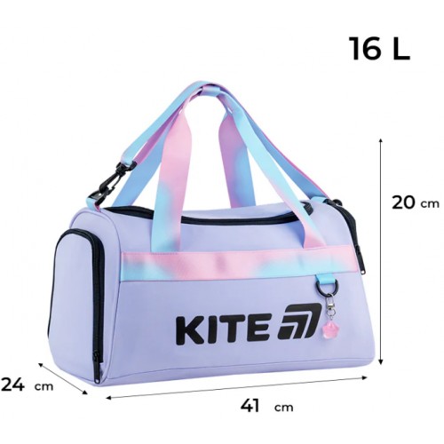 Сумка спортивна "Kite" 2505 Shine On 1від.,3карм. №HK26-2505-1