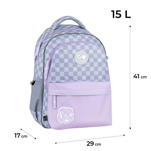 Рюкзак "GoPack" Education 182M Make A Wish 2від. 3карм. №GO26-182M-1(10)