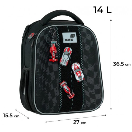 Рюкзак каркасний "Kite" Race&Win 2від.,2карм. №K26-555S-8(4)