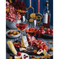Картини по номерах акрил. "Вишукана насолода" 40х50см №KHО5670/Ідейка/