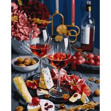 Картини по номерах акрил. "Вишукана насолода" 40х50см №KHО5670/Ідейка/