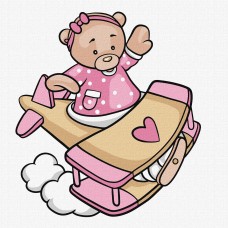 Картини по номерах акрил. для дітей "Розправивши крила" 25х25см №KHO6139/Ідейка/