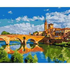 Картини по номерах акрил. "Захоплююче місто" 40х50см №KHO2181/Ідейка/