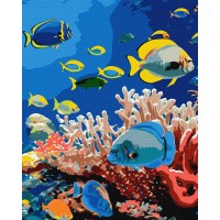 Картини по номерах акрил. "Життя океану" 40х50см №KHO6704/Ідейка/