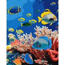 Картини по номерах акрил. "Життя океану" 40х50см №KHO6704/Ідейка/