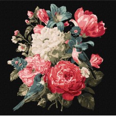 Картини по номерах акрил. "Букет життя" 30х30см №KHO5181/Ідейка/