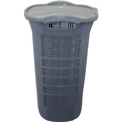 Корзина для білизни "Violet House" 65л antrasit,з кришкою №0261/0473