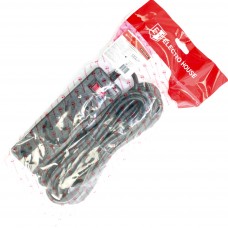 Мережевий фільтр "Electro House" 3гнізда 5м+вимик.+зазем. чорний 10A №EH-NFB-3.5(20)