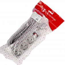 Мережевий фільтр "Electro House" 3гнізда 3м+вимик.+зазем. сірий 10A №EH-NFG-3.3(20)