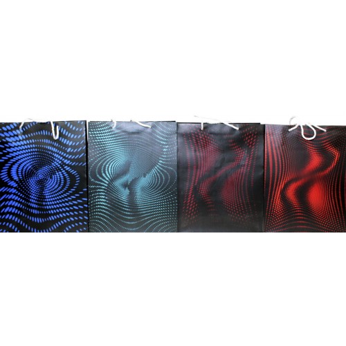 Пакет подарунковий папер. 24,5х9,5х32см мікс,4 види №P-L031/461510/Лідер/(12)