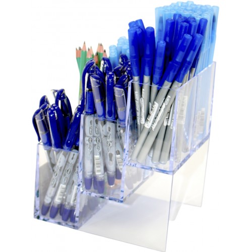 Дисплей настільний "Bic" з наповненням + подарунок 60 ручок Раунд Стік синя