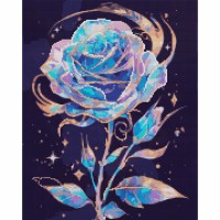 Алмазна мозаїка "Santi" Блискуча троянда 40х50см,на підрамнику №956055