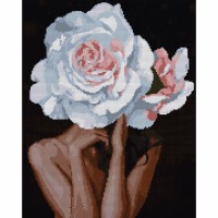 Алмазна мозаїка "Santi" Дівчина-троянда 40х50см,на підрамнику №956051