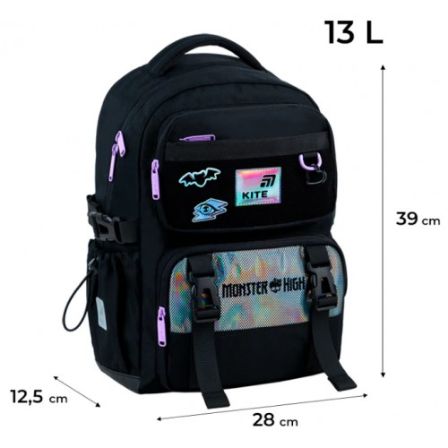 Рюкзак "Kite" Education 1022 Monster High 1від.,5карм. №MH26-1022M(6)