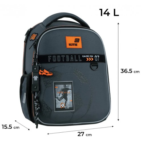 Рюкзак каркасний "Kite" Education 	555 Goal 2від.,2карм. №K26-555S-6(4)