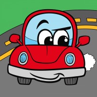 Картини по номерах "Santi" Веселий автомобіль 25х25см №954593