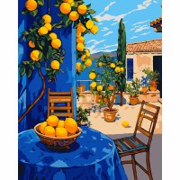Картини по номерах "Santi" Лимонний дворик 40х50см №955754