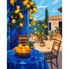 Картини по номерах "Santi" Лимонний дворик 40х50см №955754