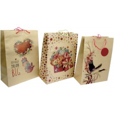 Пакет подарунковий крафт еко (10) XLL-1