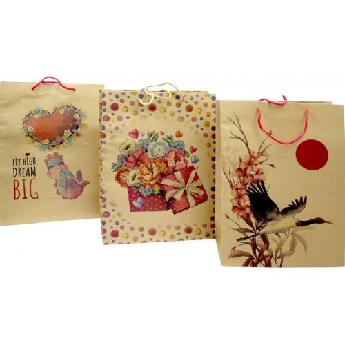 Пакет подарунковий крафт еко (10) XLL-1