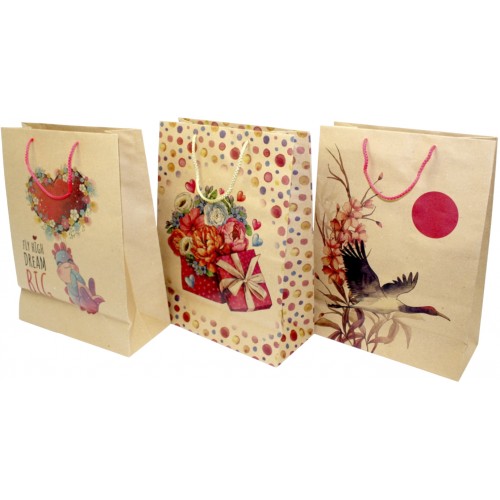 Пакет подарунковий крафт еко (10) XLL-1