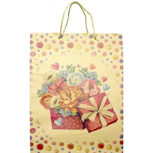 Пакет подарунковий крафт еко (10) XLL-1