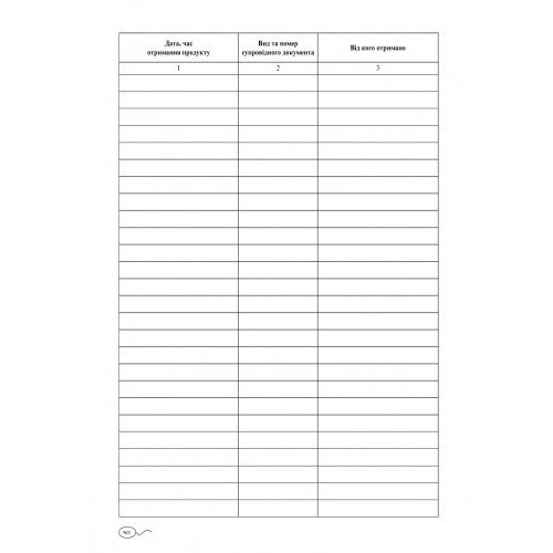 Журнал складського обліку синій №О376001У/Ранок/(10)