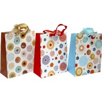 Пакет подарунковий папер. 18х23х8см,4 види №2212S/460852/Лідер/(12)