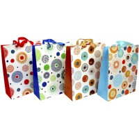 Пакет подарунковий папер. 26х32х10см,4 види №2212M/460851/Лідер/(12)