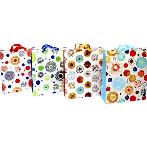 Пакет подарунковий папер. 26х32х10см,4 види №2212M/460851/Лідер/(12)