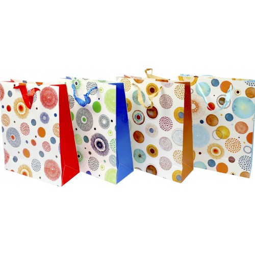 Пакет подарунковий папер. 26х32х10см,4 види №2212M/460851/Лідер/(12)