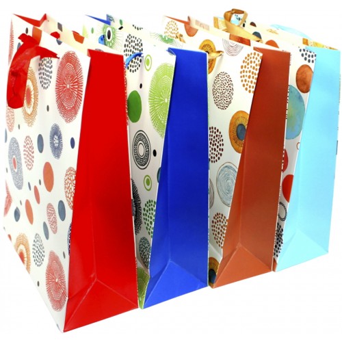 Пакет подарунковий папер. 26х32х10см,4 види №2212M/460851/Лідер/(12)