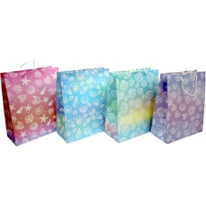 Пакет подарунковий папер. 26х32х10см,4 види №6859/461474/Лідер/(12)