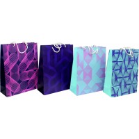 Пакет подарунковий папер. 24,5х9,5х32см №P-L025/461508/Лідер/(12)