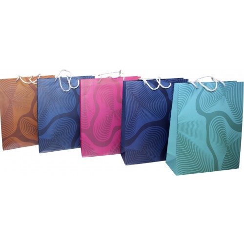 Пакет подарунковий папер. 24,5х9,5х32см,5 видів №P-L028/461509/Лідер/(12)