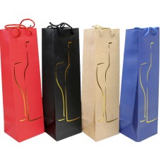 Пакет подарунковий під пляшку "Buromax" 11х38х11см тиснення фольгою BM.2000131(12)