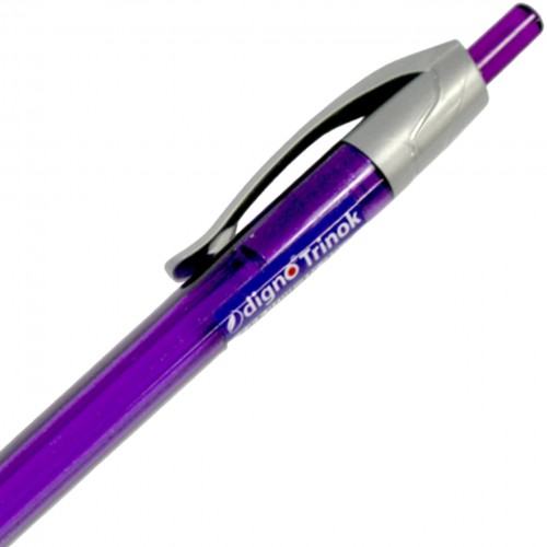 Ручка автоматическая шариковая Digno Trinok Trms 0,7 мм фиолетовая (10) 2475