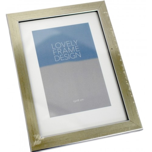 Фоторамка "DL" 13х18 №DL-147 бронза з срібною окантовкою