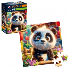 Пазли De.tail 64ел. Усміхнена панда №DT1234-10